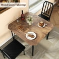 thumbnail image 4 of BeesClover Dining Table Set for 2, Kitchen Table and Chairs with Chamfer Design, 3 Piece Dining Room Set with Cushion Seats for Small Spaces, Home Kitchen, Apartment, 4 of 7