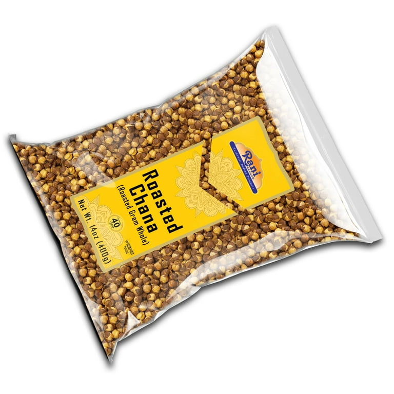 Rani Roasted Chana Plain Flavor 14oz Chickpeas All Natural Vegan