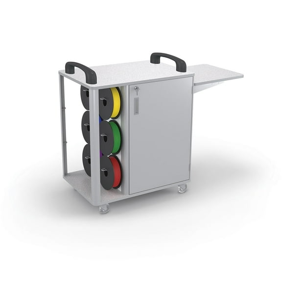 MooreCo Mobile 3D Printer Cart With Lockable Cabinet