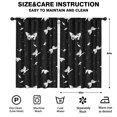 thumbnail image 2 of Blackout Kids Curtains,Black White Butterfly Star Pattern Childrens Insulated Curtains Set Of 2,Bedroom Essentials,Toddler Room Decor 52"x84", 2 of 5