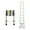 10.5FT,Black + Aluminium, variant on 8.5FT Telescoping Ladder Heavy Duty 300 LBS - Aluminum Alloy Portable Folding Ladder with Anti-Slip Rungs for Indoor Outdoor Use