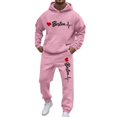 thumbnail image 4 of Mens Sweat Suits 2 Piece Set Unisex Valentine'S Day City Print Sweatshirt And Joggers Pant Sports Workout Couples Winter Suit, 4 of 4