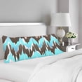 thumbnail image 2 of ABPHOTO Ikat Geometric Seamless Pattern Rose Blue Colors Body Pillow Covers Case Protector 20x60 inch, 2 of 2
