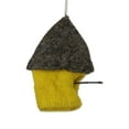 thumbnail image 2 of NOVICA Artisan Handmade Wool Felt Ornaments Set of Six Assorted House from India Woolcopper Holiday Decor [ 4.7in H x 3.5in W x 1.2in D] ' Snow Abodes' Set of 6, 2 of 5