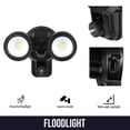 thumbnail image 3 of Wasserstein 3-in-1 Wired Floodlight, Charger and Mount for Wyze Cam V3 - 2000 lumens Powerful Floodlight (Black) (Camera NOT Included), 3 of 8