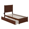 thumbnail image 3 of AFI NoHo Wood Twin Bed with Footboard and Twin Trundle in Walnut, 3 of 6