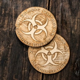 Drink it So Coaster Set of two Rounded 4x4in Raw Wood Drink it So Coaster Set of two Rounded 4x4in Raw Wood
