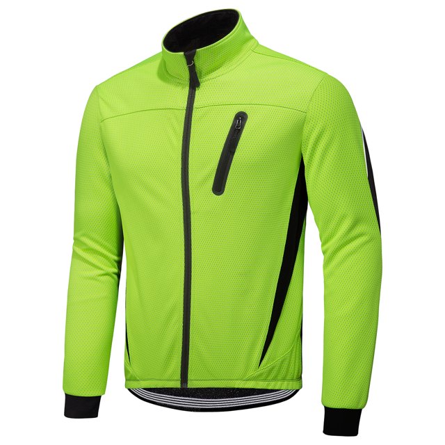 Winter Men Cycling Jacket Waterproof Windproof Thermal Fleece Jacket Coat Bicycle Running Riding Jacket