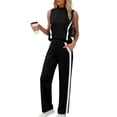 thumbnail image 2 of Conjunto de dos piezas XIEERDUO, top sin mangas y pantalón ancho negro talla S, 2 of 5