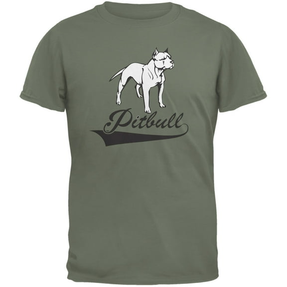 Pit Bull Military Green Adult T-Shirt - 2X-Large