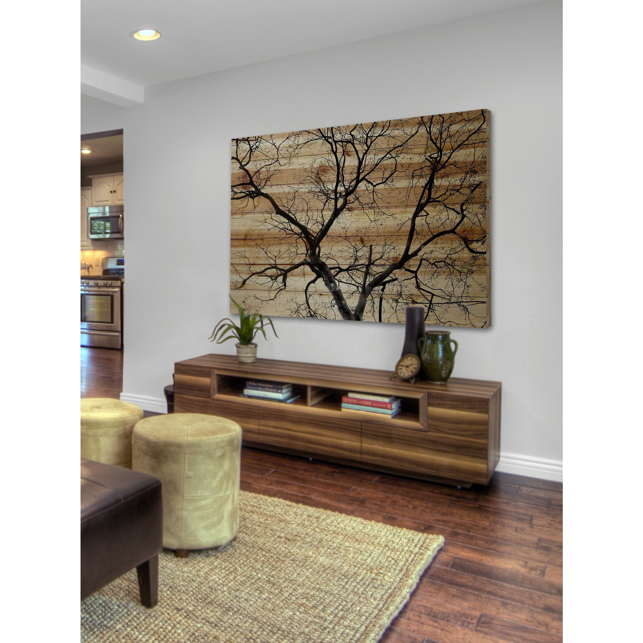 Parvez Taj Branching Out III Pinewood Wall Art, 16" x 24"