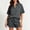 Dark Gray women's two piece shorts set a1, variant on BRELIL Women's Two Piece Shorts Set Collared Short Sleeve Shirt Drawstring Shorts Casual Summer Lounge Matching Sets Solid Basic 2 Piece Outfits Vacation Travel Wear, Red S