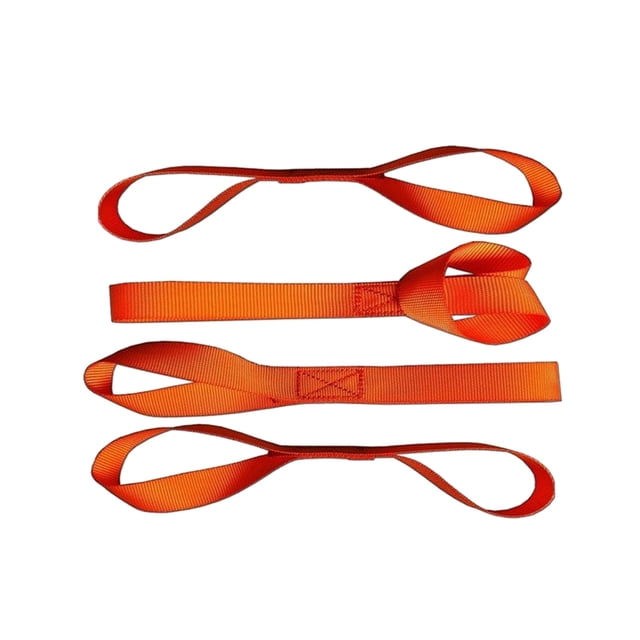 Speravity 4 Uds cinturón de amarre sólido y de larga duración amarre de trinquete con cordones pesados colgantes de nailon naranja * Type1 NO1