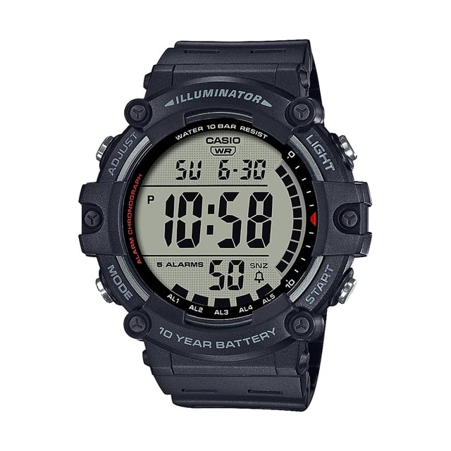 Reloj Casio AE-1500WH negro digital resistente al agua 10 ATM