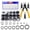Manganese Steel, variant on 250-Piece C-clip Internal Retaining Rings, Snap Rings Assortment Kit(M8-M20), 1x Spring Tool Pliers with Extra 3 Convertible Jaws