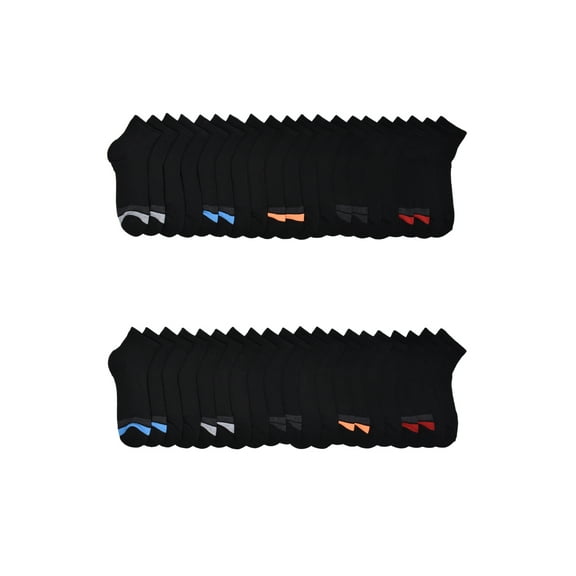 Wonder Nation Boys Ankle Socks, 20-Pack, Sizes S (6-10.5) - L (4-10)