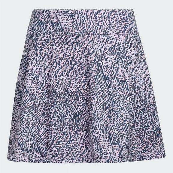 adidas Printed Frill Golf Skirt, Bliss Lilac, M, Medium