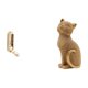 thumbnail image 1 of Organizador De Pared Plegable Con Gancho Y Estatua De Gato. Figura Decorativa De Resina Coleccionable Para Baño, Armario, Entrada, Sala De Estar O Dormitorio., 1 of 8