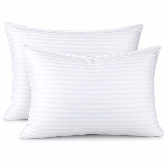 LammaLoe Down Alternative Pillows For Bed 2 Pack, Standerd/Queen Pillows For Sleeping, Soft Supportive Hotel Quality Pillows