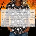 thumbnail image 4 of Women's Mushroom Ghost Print T-Shirts Casual Short Sleeve Tops Halloween Graphic Tees Crewneck Fall Shirts Soft Comfortable Holiday Apparel Cute Blouse, 4 of 8