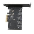 thumbnail image 3 of Tarjetas De Expansión SATA3.0 De 5 Puertos, Velocidad De Transferencia De 6 Gbps PCIE A 5 Tarjetas De Expansión SATA Amplia Aplicabilidad Plug And Play Ancho De Banda De Bus De ANGGREK Otros, 3 of 8