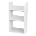 thumbnail image 1 of IRIS USA 3-Tier Kids Tilted Book Rack Shelving Unit, White, 1 of 1