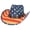 Binding Khaki Stripe, variant on Vintage US American Flag Cowboy Hat USA Stars Stripes Patriotic