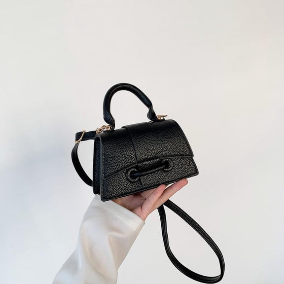 IELGY women's Korean version solid color simple temperament shoulder portable messenger small square bag