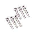thumbnail image 2 of Eigraketly 6 Pieces Guitar Bridge Universal Solid Replacement Pin Part Component Silver Color Music Instrument String Guitars Nuts Type3 NO3 Eigraketly OD023220-00, 2 of 6
