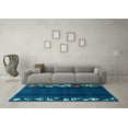 thumbnail image 3 of Ahgly Company Indoor Rectangle Abstract Light Blue Modern Area Rugs, 2' x 3', 3 of 4