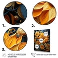 thumbnail image 3 of Designart "Spiraling Sunflowers in Blue & Yellow II" Floral Canvas Wall Art - Traditional Yellow Sunflowers Entryway Wall Art Print, 3 of 6