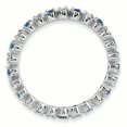 thumbnail image 2 of Sterling Silver Stackable Expressions Cr. Sapphire & Diamond Ring Size 10, 2 of 3
