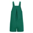 thumbnail image 6 of biudgviw Overalls for Women One Piece Bib Shortalls Rompers Square Neck Sleeveless Pleated Wide Leg Short Jumpsuits with Pockets, 6 of 6