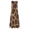 thumbnail image 4 of Giraffe Skin print Long Dress Party dresses women formal occasion dresses, 4 of 6