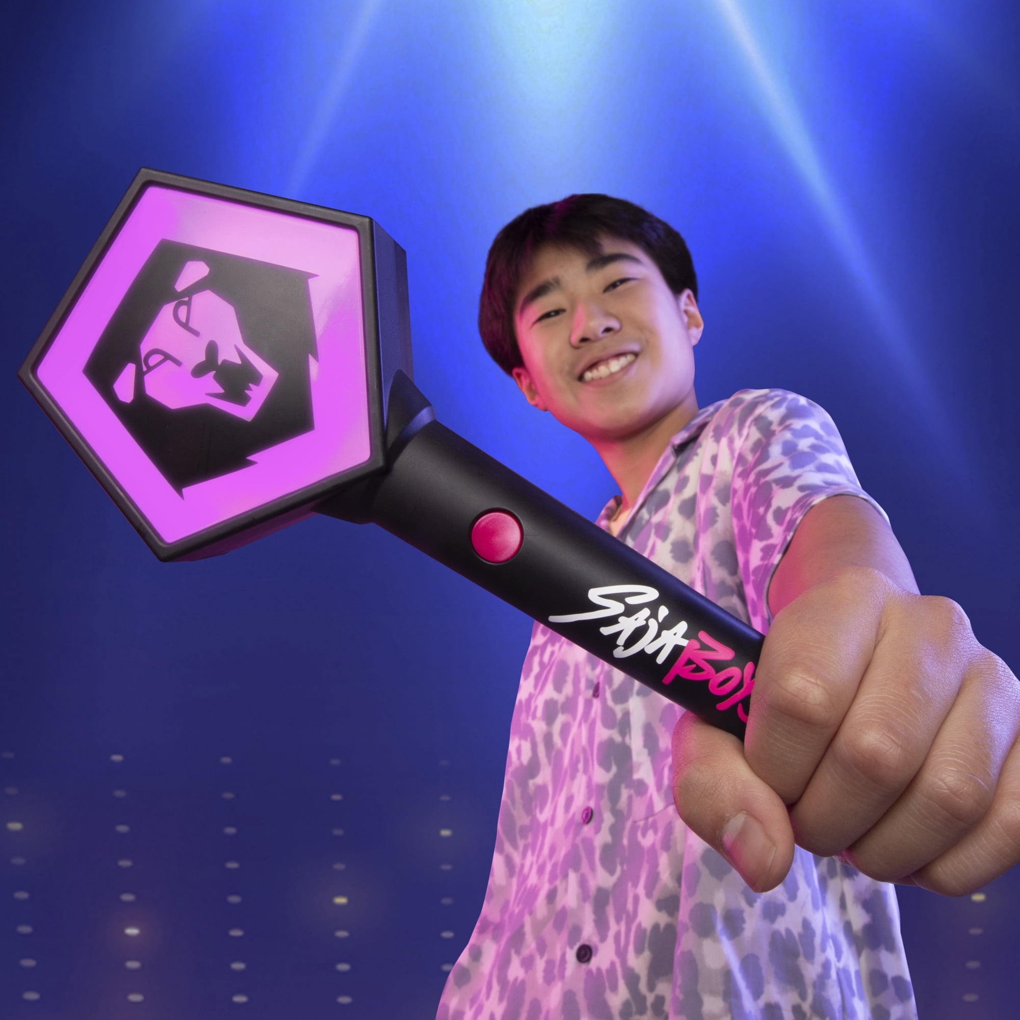 KPop Demon Hunters Saja Boys Light Stick Electronic Toy with Light FX, Ages 6 and Up