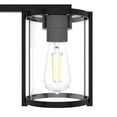 thumbnail image 4 of Hunter - Astwood 4-light Matte Black, Medium Size Vanity Light, Dimmable, Caged Style, for Bedrooms, Dining, Living Rooms - 48009, 4 of 8