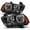 Black Housing, variant on AKKON - For 11-14 Dodge Charger Chrome Clear Headlights Front Lamps Direct Replacement Pair Left + Right