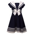 thumbnail image 1 of Young Girls Navy Sailor Dress Nautical (16, Navy), 1 of 6