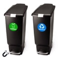 thumbnail image 4 of Recycle Logo Trash and Compost can Magnetic Decal to Organize Your Trash - for Garbage containers and Recycle Bins - Premium Vinyl Decal (Magnetic - Compost, Small), 4 of 7