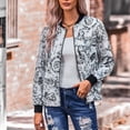 thumbnail image 4 of Chaqueta De Bombardero, Abrigo Con Cremallera Para Mujer, Elegante, Suelta, Mezcla De Tela Premium, Microelástica, Delgada, Simple Para Principios De Otoño ANGGREK XL negro, 4 of 6