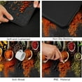thumbnail image 6 of Spice Cooking Kitchen Rugs Set of 2 Anti-fatigue 0.4 Inches Thick Spices Colorful Kitchen Floor Comfort Mats Standing Waterproof Non Slip Mat for Kitchen Sink (17.3" x 28" + 17.3" x 47") Inch, 6 of 6