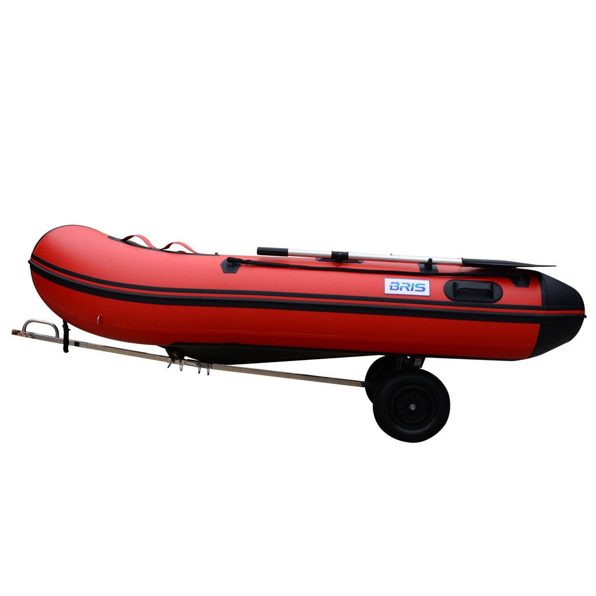 Stainless Steel Boat Launching Trailer Hand Dolly for Inflatable with 16” Wheels 