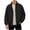 B_Black, variant on Mens Jacket Versatile Stand Up Collar Jacket Solid Color Raglan Sleeves With Elastic Closure Fashion Casual Lightweight Outerwear Jackets For Daily Use