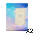 thumbnail image 1 of Conjunto de 6 Cuadernos de Almacenamiento en Cuero Sintético, Diseño Exclusivo para 64 Imágenes, Azul Profundo 2 piezas, 1 of 10
