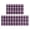 Purple and Black Checkered Pattern-1, variant on Yellow and Black Checkered Pattern Anti Fatigue Kitchen Rugs Set Of 2, Non Slip Washable Decorative Floor Mats for Kitchen Sink Laundry, 17"x30" and 17"x47"