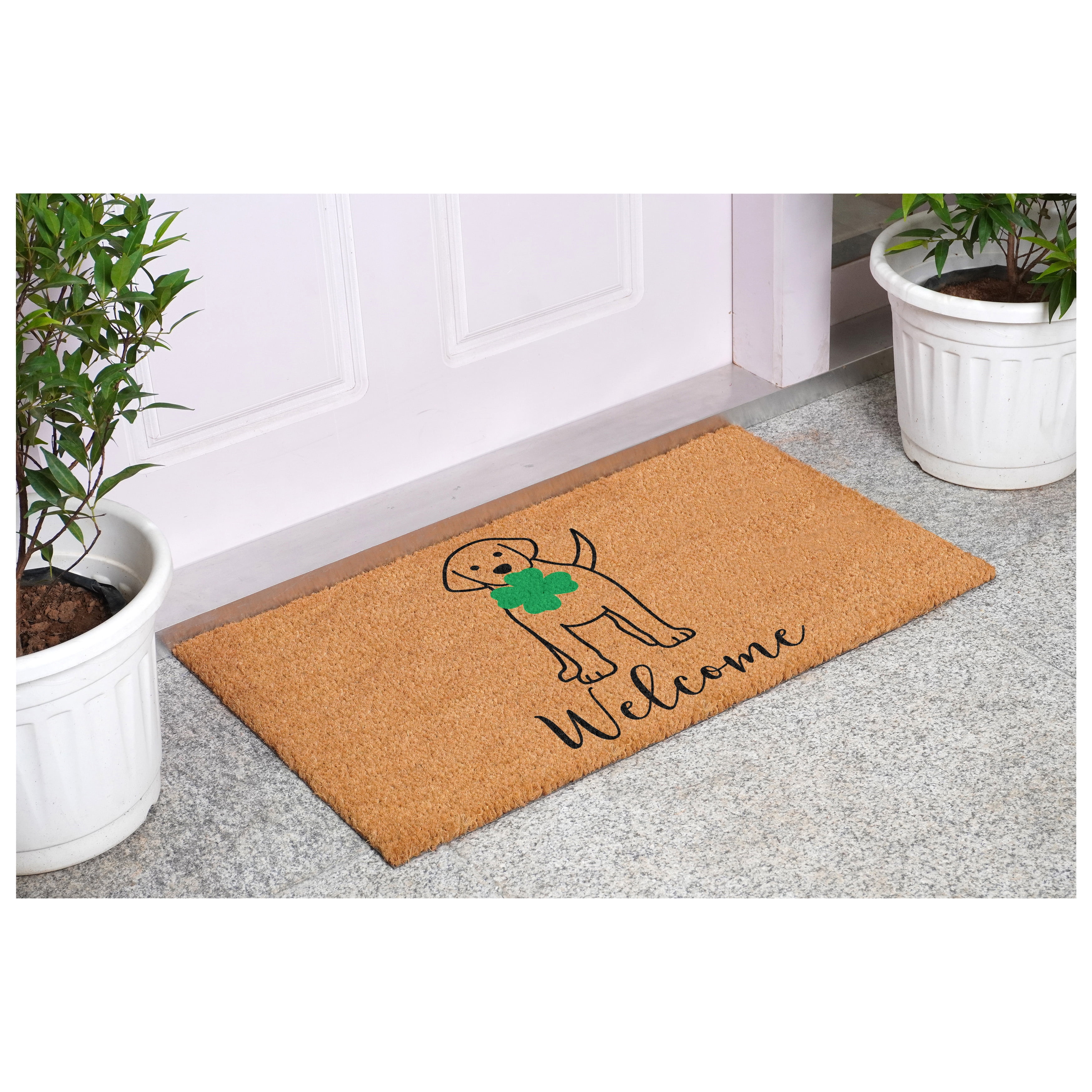 Calloway Mills 117432436 Lucky Dog Welcome Doormat 24" x 36'