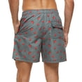 thumbnail image 4 of Floenr Mens Shorts,Men Printing Breathable Lace Waterproof Quarter Pants Beach Shorts Sports Casual Pants, 4 of 4