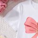 thumbnail image 4 of Conjuntos de blusas y camisas de cuello redondo y manga corta para niños, top con capucha de manga larga de color con cintura elástica, pantalones largos, traje casual y cómodo, conjunto de poliéster, 4 of 6