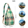thumbnail image 3 of Waterproof Plaid Hiking Sling Backpack for Women – Lightweight Buffalo Checkered Crossbody Bag with Adjustable Strap, Vintage Chest Bag for Travel, Outdoor & Everyday Use, 3 of 4