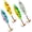Toboggan-3pcs, variant on Ice Fishing Rattle Spoons Glow Ice Fishing Lures Ice Fishing jigs Accessories Gear Gifts for Walleye Bass Catfish Trout 3 count/12PCS